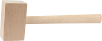 Киянка деревянная ЗУБР "Стандарт" прямоугольная, 600г 