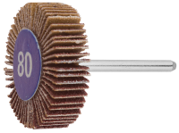 Круг ЗУБР веерный на шпильке, P 80 - 35934