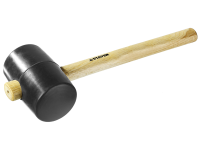 Киянка STAYER "STANDARD" резиновая черная с деревянной ручкой, 900г 