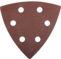 Треугольник шлифовальный ЗУБР "МАСТЕР" на велкро основе, Р100, 93х93х93мм, 5шт